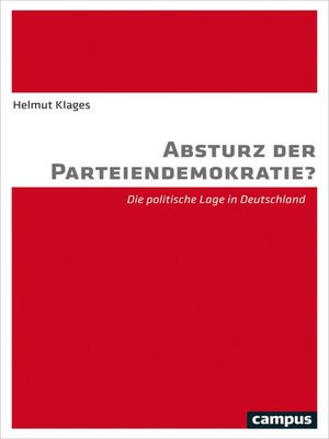 cover image of Absturz der Parteiendemokratie?